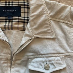 Burberry White Denim Jacket